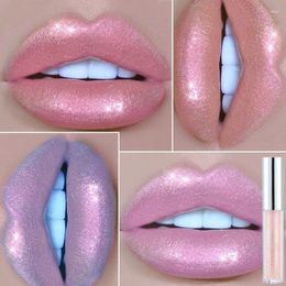 Lip Gloss 6 Colors Holographic Glitter Waterproof Mermaid Shimmer Liquid Lipsticks Long Lasting Makeup Tint Women Cosmetic