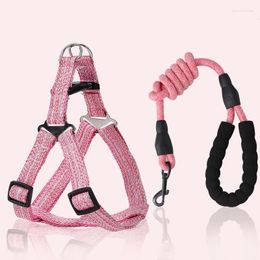 Dog Collars Pet Supplies Harness Walking Leash Chest Back Set Adjustable Vest No Pull