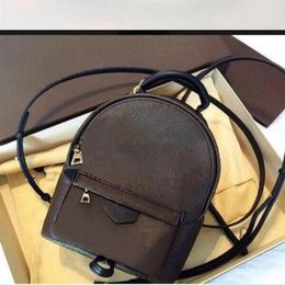 Fashion Palm Springs Backpack Mini genuine leather children backpack women printing leather241t