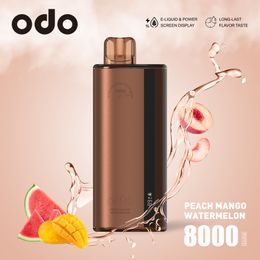 ODO X 8000 Puffs Disposable Vape Puff Vapes Disposable Puff 8000 E-Cigarette With Smart Screen Display 1000 mAh Rechargeable Type-C Mesh Coil