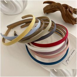 Women Solid Colour Headbands Suede Retro Hairbands For Girls Hair Band Female Accessories Handmade Head Hoop Drop Delivery Dhgarden Otgqu