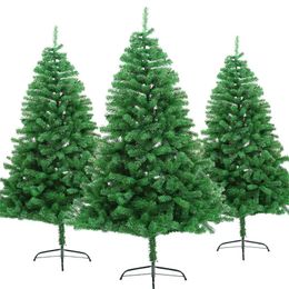 Other Event Party Supplies Year's Artificial Christmas Tree Fir Pine Fluffy Green PVC Reusable Trees Decoration 1PCS 6090CM 231027