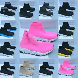 2023 hot Acquista Triple-S scarpe per bambini velocità Paris Sock Scarpe casual per bambini firmate alte scarpe da ginnastica nere ragazze ragazzi bambino bambino gioventù neonati sneaker taglia esterna 25-35