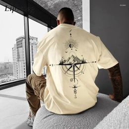 Men's T Shirts Vintage Graphic T-shirt For Men Summer Fashion Oversize Loose Short Sleeve O Neck Tops Y2K Style Mens Clothes Streetwear