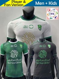 23 24 Al-Ahli Saudi Soccer Jerseys MAHREZ 2023 2024 Player Fans Version Football Shirts FIRMINO SAINT-MAXIMIN KESSIE GABRIEL VEIGA MJEHD IBANEZ NABIT DEMIRAL