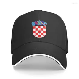 Berets Classic Coat Of Arms Croatia Baseball Cap For Women Men Breathable Dad Hat Sports