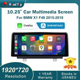 10.25'' Wireless Apple Carplay Car Multimedia Touch Screen For BMW X1 F48 2015-2018 iDrive Android Auto Head Unit NBT system