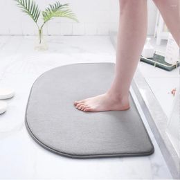 Bath Mats Absorbent Memory Foam Bathroom Mat Non-slip Machine Washable Bathtub Side Carpet Shower Room Doormat Toilet Footpad