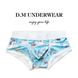 Underpants E Likeable European and American men's cartoon underwear comfortable sexy lowwaist fashion allmatch boxer briefs 231027