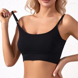 Yoga Outfit Top Women Bra Sexy Back Woman Breathable Gather Underwear Strap Vest Fitness Sports Female Gym