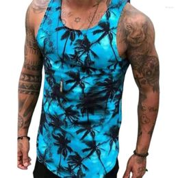 Men's Tank Tops Men's Male Vest Top Casual O Neck Breathable Sportswear Men Summer Sweatshirt Printing Daily Wear Loose Fit Sports