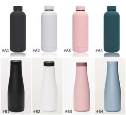 LL Water Bottle Vacuum Yoga Fitness Bottles Simple Pure Color Straws Stainless Steel Insulated Tumbler Mug Cups with Lid Thermal I4897280