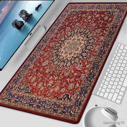 Mouse Pads Wrist Beautiful Persian Carpet Design Keyboard Mat Large Small XL Extended Mousepad Printing Rug Player Mouse Pad For PC R231028