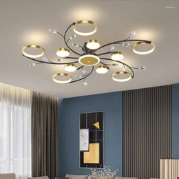 Ceiling Lights Home Light Luxury Chandelier Living Room Modern High-end Dimmable Led