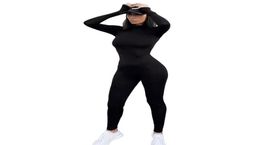 2020 New Women Sport Suit Yoga Set Longsleeved Slim Highwaist Hiplifting Sports Jumpsuit Jogging Fitness Overalls6490984