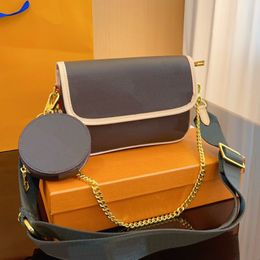 designer bag with coin purse luxurys handbags women brown sholouder bags ladies Fashion crossbody handbag