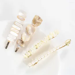 Hair Clips Natural Shell Irregular Barrettes Mother Of Pearl Pin Baroque Temperament Fringe Clip Girl Woman Wedding Birthday Jewellery
