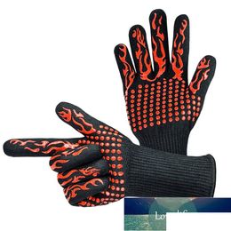 Bbq Tools Accessories 1 Pc Grilling Cooking Gloves Extreme Heat Resistant Creative Kitchen Tool Suitable For Smoking Stove Oven Fa Dhnxk