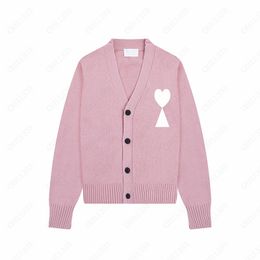 France Amis Cardigan Designer Knitted Sweater Women Sweaters Man Jumper Sweater High End Quality 780g Cloth Unisex Heart Pattern Design Luxury 422