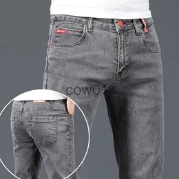 Men's Pants New Fashion Brand Slim Gray Blue Skinny Jeans Men Business Casual Classic Cotton Trend Elastic Youth Pencil Denim Trousers J231028