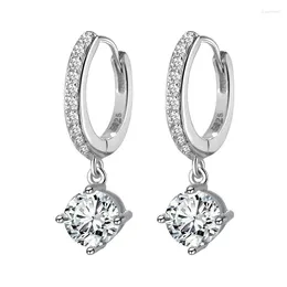 Hoop Earrings Zircon Earring For Women Girls Fashion Party Wedding Y2K Jewelry Eh036