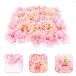 Garden Decorations Flower Wall Panel Backdrop Decor Silk Rose Wedding Decoration Artificial Flowers