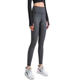 Yoga Clothes Pocket High Waist Hip Lifting Elastic Tight Sports Capris Women039s Leggings Gym Clothes Running Fitness Workout P7848651