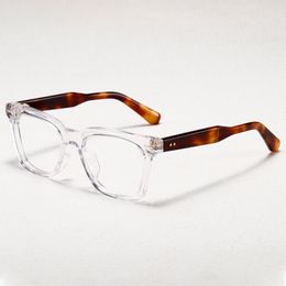 Optical Eyeglasses For Men Women Retro Designer JMM HBRX Fashion Two-color Acetate Fibreglass Frames European and American Style Anti-Blue Light Lens Plate With Box
