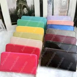 Designer wallet women shinny Patent leather luxury long wallets standard lady short small card holder coin purse woman man classic193H