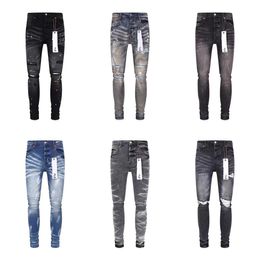 Purple Jeans Trousers Mens jeans Designer Jean Men Black Pants High-end Quality Straight Design Retro Streetwear Casual Sweatpants Designers Joggers 29-40