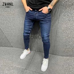 Men's Pants Streetwear Man Casual Skinny Stretch Jeans Mens Denim Elastic Waist Slim fit Pants Male Fashion Street 2022 Vintage Men Clothes J231028