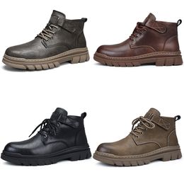 Ankle martin boots men woman red brown black black dark gray mens trainers outdoor sports sneakers