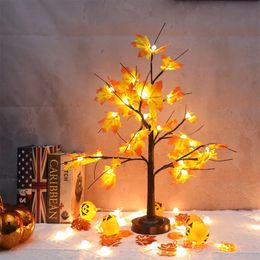 Faux Floral Greenery Artificial Maple Tree Cherry Ball Led Desktop Tree Christmas Decor Fake Plant Halloween Decoration Christmas Tree Halloween Dec 231027