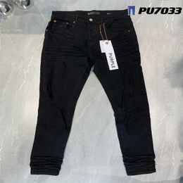 Purple Brand Jeans Designer Mens Denim Trousers Fashion Pants Straight Design Retro Streetwear Casual Sweatpants Bl3a