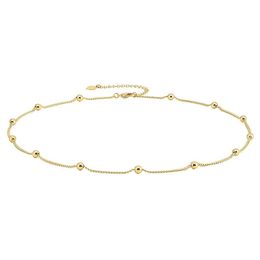 Anhänger Halsketten Paillettenkette Halskette Satellitenperle Zierliche dünne 18 Karat Gold Einfache Halsband Boho Schmuck Geschenk für Frauen Drop Lieferung Pe Dhri2