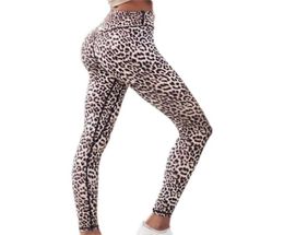 Sexy Leopard Print High Waist Yoga Leggings Hip Push Up Stretch Yoga Pants Compression Running Tights Jogging Sport Leggings2598502