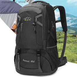 Outdoor Bags 60L Outdoor Travel Backpack Waterproof Camping Trekking Bag For Man Woman Climbing Hiking Rucksack Fishing Cycling Backpack Q231028