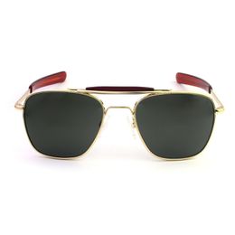luxury vintage brand designer sunglasses for men and women mens Polarised sunglasses matte chrome bayonet armoured glass for military pilots 002 UVA/UVB protect len