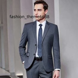 2023 wholesale Single Breasted Professional slim fit suit men breast forms suit