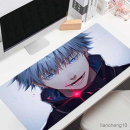 Mouse Pads Wrist Kaisen Mouse Pad Anime Satoru Large Mousepad Gamer Company Keyboard Mouse Mats Carpet Computer Desk Mat R231028