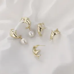 Stud Earrings 2PCS 12 23mm Trendy 2023 Halloween Hand Bone Ear Studs Gold Plated Charms For Jewelry Making DIY Brass Accessories