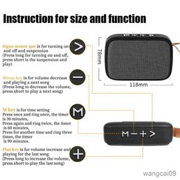 Mini Speakers Fabric Mini Speaker Bluetooth Wireless Connexion Portable Outdoor Audio Stereo Support Card Can Search For Radio Stations