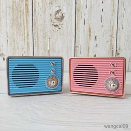 Mini Speakers Portable Music Player Mini Retro Rechargeable Bluetooth-compatible Radio Outdoor Travel Speaker for Cell Phone R231028