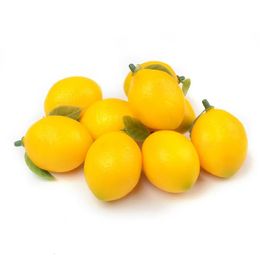 Christmas Decorations 5/20/50pcs Mini Artificial Lemon Fake Foam Fruits and Vegetables Berries For Wedding Christmas Decoration DIY Scrapbooking 231027