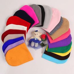 Adorable Candy-Colored Baby Knit Hat 22 Styles Fashionable and Soft Beanie Cap for Girls Perfect for Winter Outdoors and Travel DA024