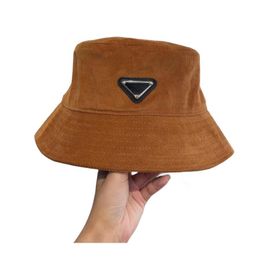 Brand designer hat men women Bucket Hats corduroy Broad brim hat sun hat
