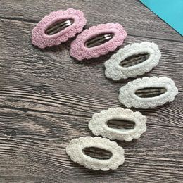 Hair Accessories 8Pcs/Lot Baby Girls Lace Clips Snap Hairclips Children Hairgrips For Born Holiday Party