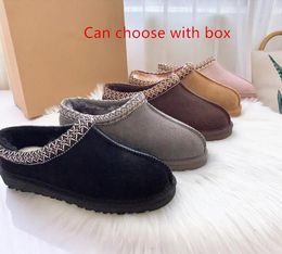 Homem Homem Homem Mulheres Tasmânias Botas Ultra Mini Casual Botas de Neve Aquecedor Com Cartão de Caixa Casual Casual Termal Slippers Lindos Presentes