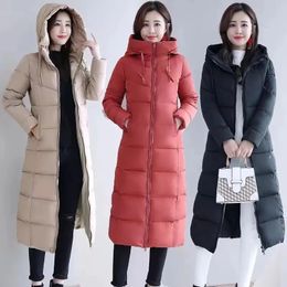 Women's Down Parkas Long Straight Winter Coat Women Casual Down Jackets Slim Remove Hooded Parka Oversize Fashion Outwear Plus Size 5XL WT 1 Kg 231027