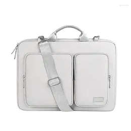Briefcases Waterproof Shockproof Laptop Bag Briefcase Men Women Shoulder Tote Crossbody Travel Office Business Document Storage Pouch